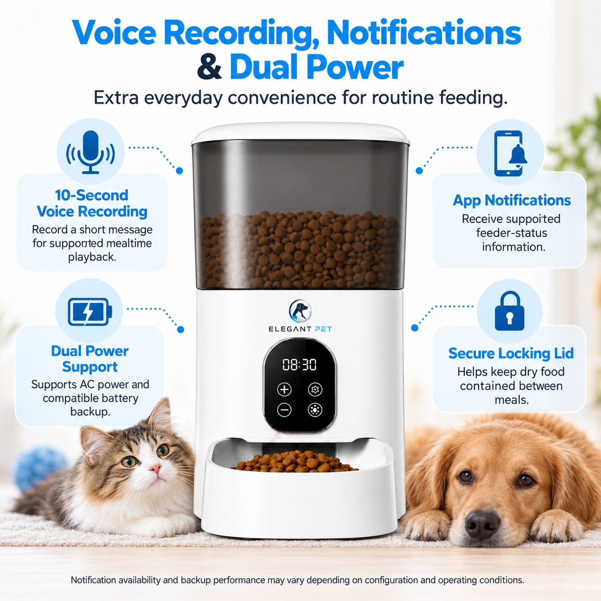 ELEGANT PET Smart Automatic Pet Feeder with App Control