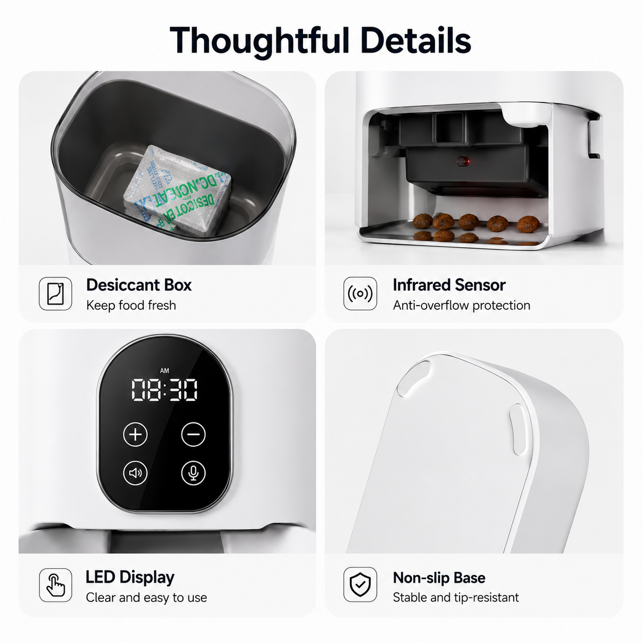 Smart Pet Feeder – Automatic Cat & Dog Food Dispenser with App Control