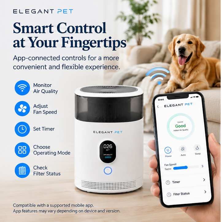 ELEGANT PET Smart Pet Air Purifier for Dogs & Cats