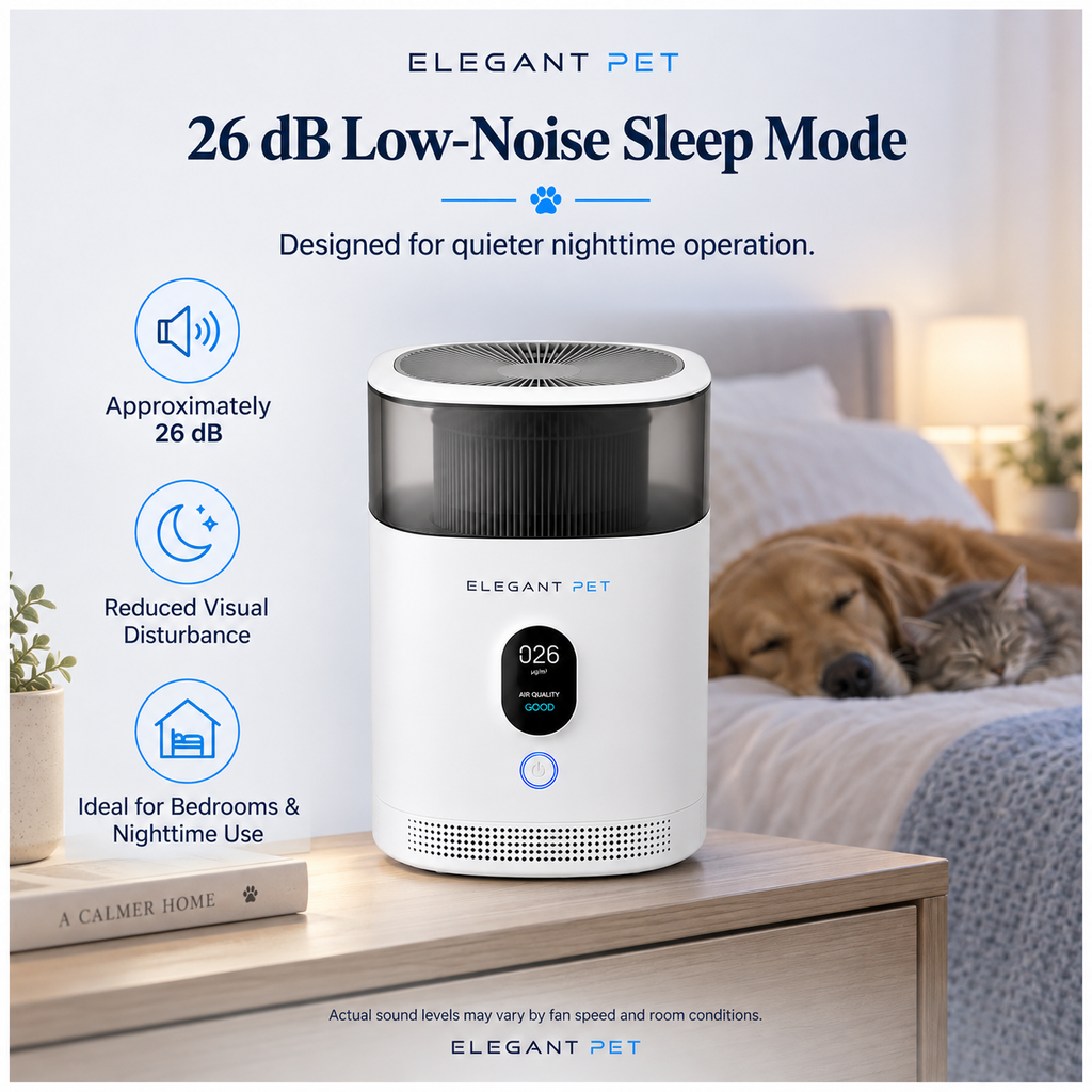ELEGANT PET Smart Pet Air Purifier for Dogs & Cats
