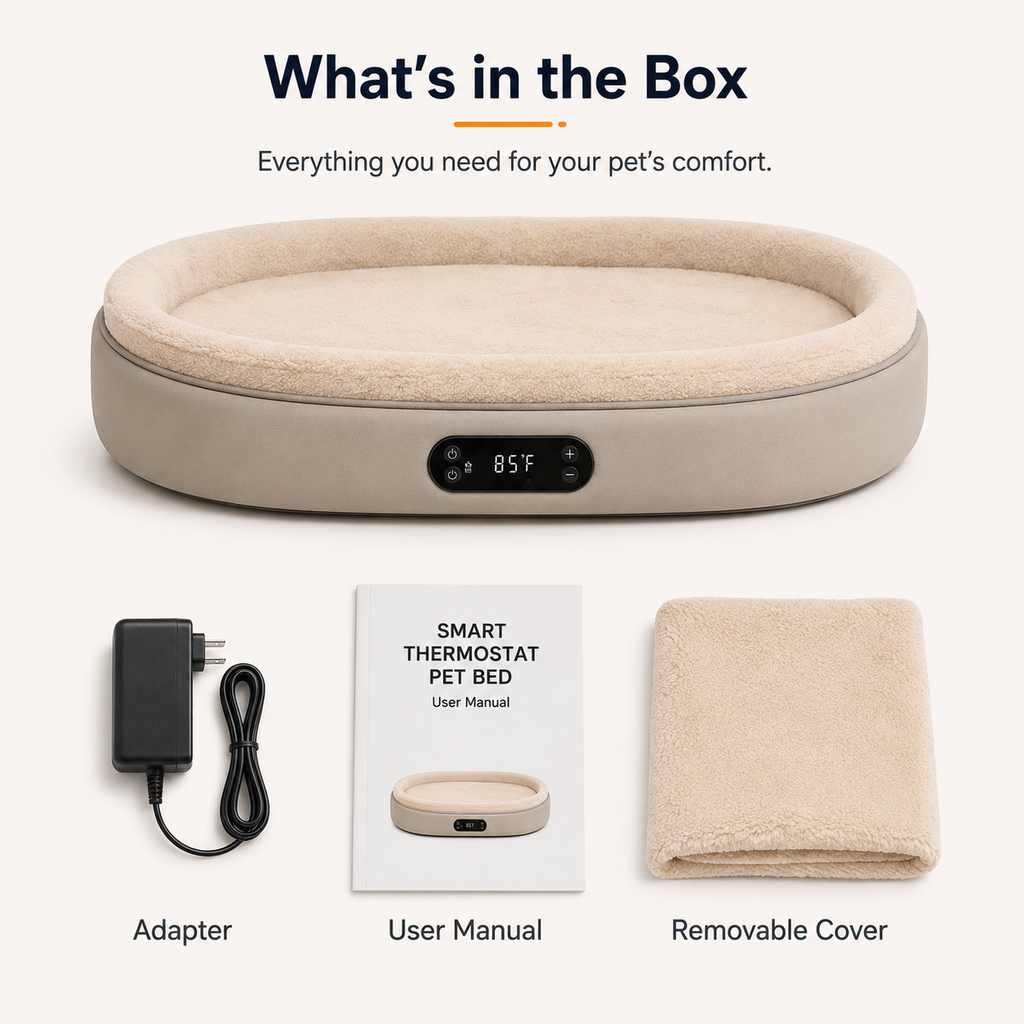 Smart Thermostat Pet Bed Year-Round Comfort. Smarter Temperature Control.