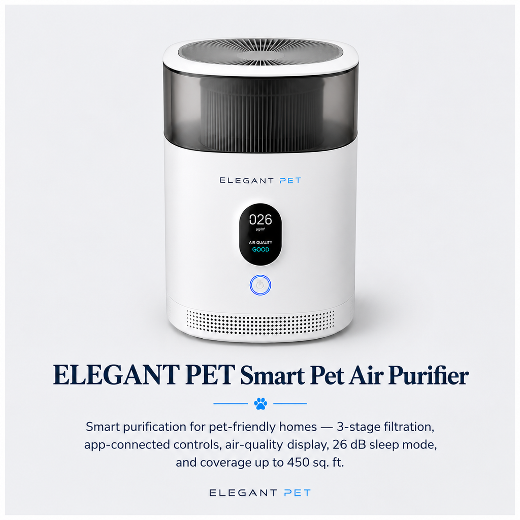 ELEGANT PET Smart Pet Air Purifier for Dogs & Cats