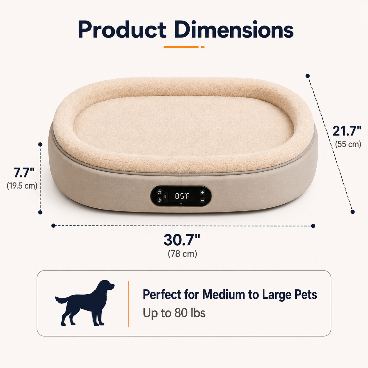 Smart Thermostat Pet Bed Year-Round Comfort. Smarter Temperature Control.