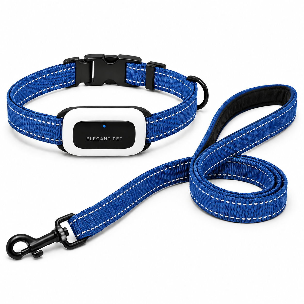 ELEGANT PET Smart GPS Dog Collar & Matching Leash Set – Real-Time Tracking, Virtual Fence Alerts & App Control