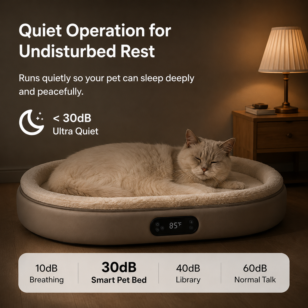 Smart Thermostat Pet Bed Year-Round Comfort. Smarter Temperature Control.