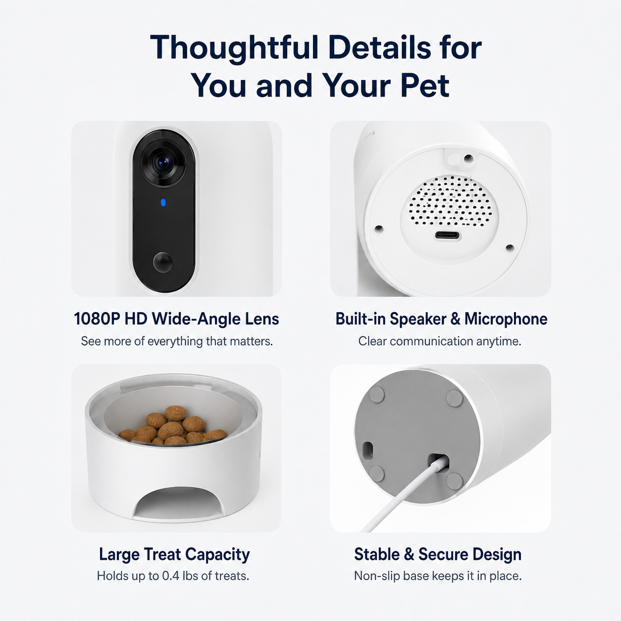 Featuring 1080P HD video and night vision, PawView makes it easy to stay connected with your pet.
